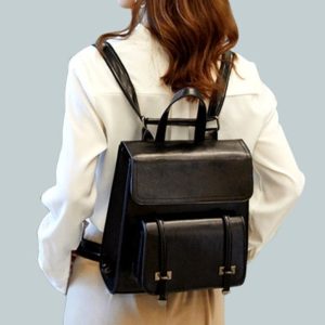 sac à dos cuir noir