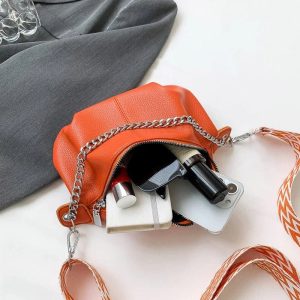 sac banane cuir motifs géométriques