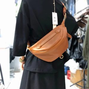 sac banane double poche cuir