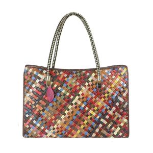 Sac cuir Fourre-Tout Multicolore
