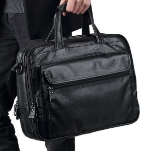 attaché case en cuir élégant