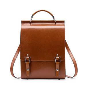 sac à dos cuir marron