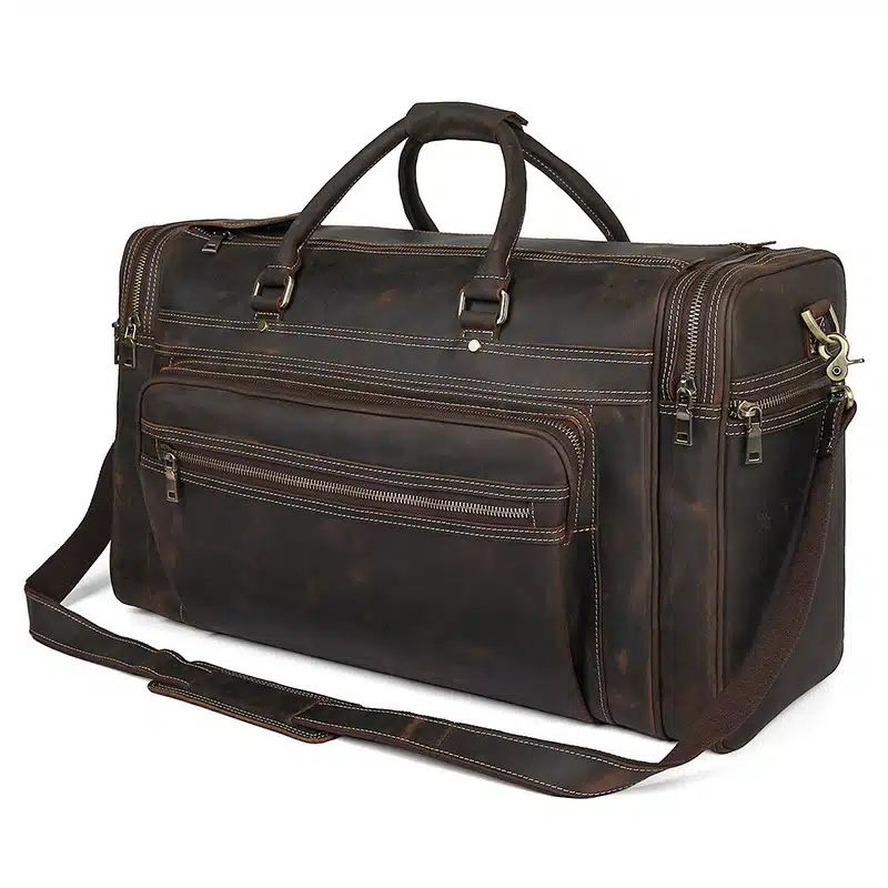 grand sac de voyage en cuir