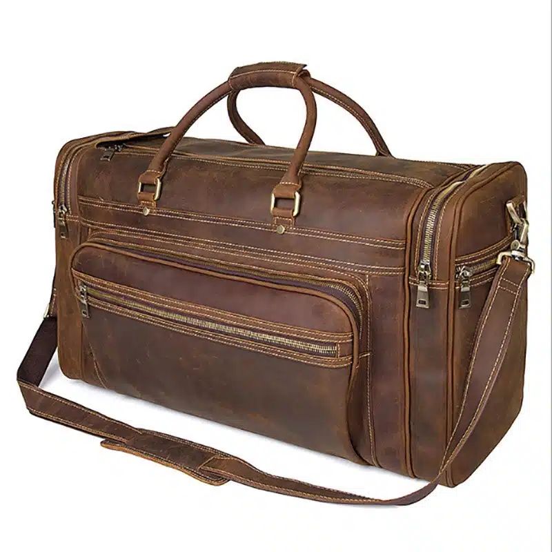 grand sac de voyage en cuir