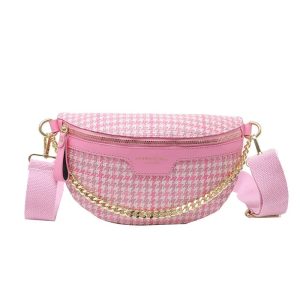 sac banane vintage rose