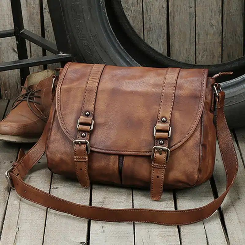 sac à bandoulière en cuir pour homme