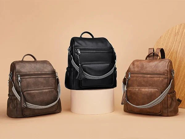 sac à dos mode chaine argentée