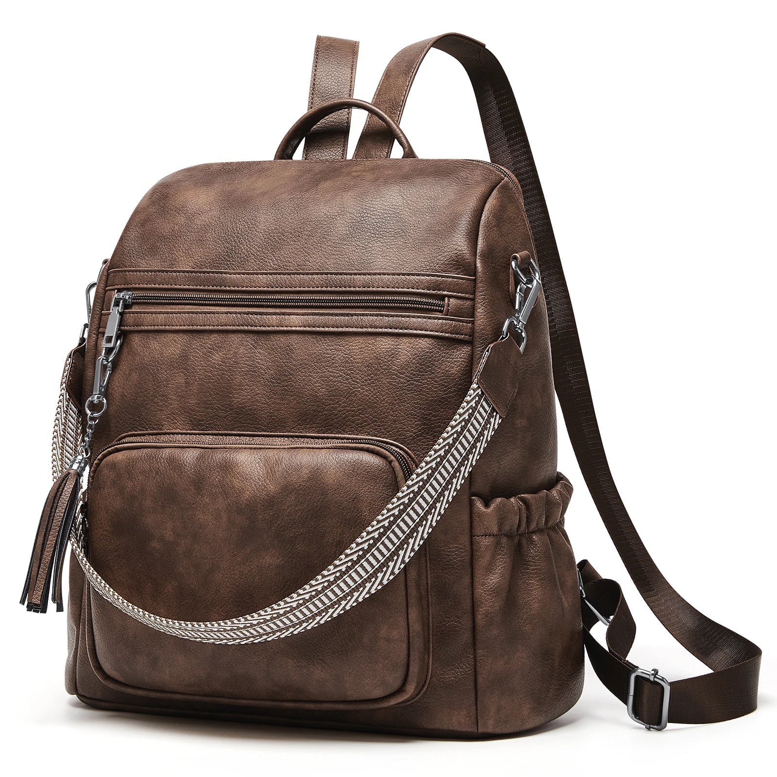 elegant sac à dos marron