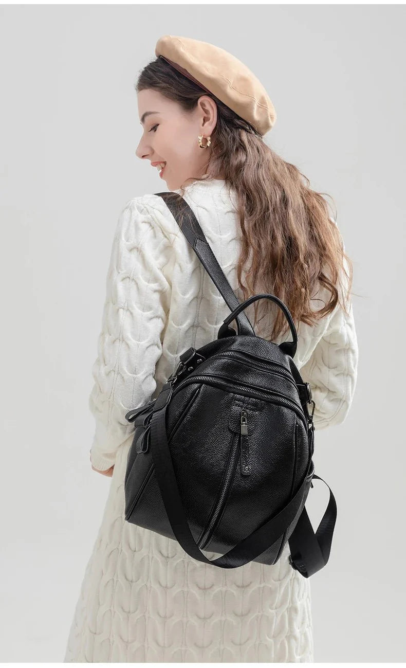 élégant sac cuir noir
