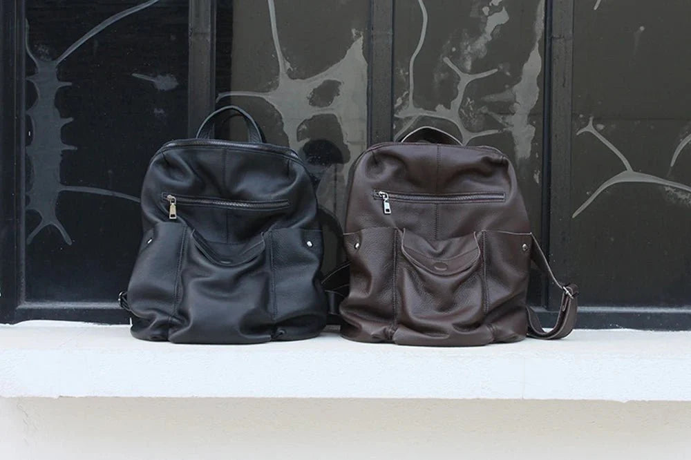 sac à dos cuir noir quotidien