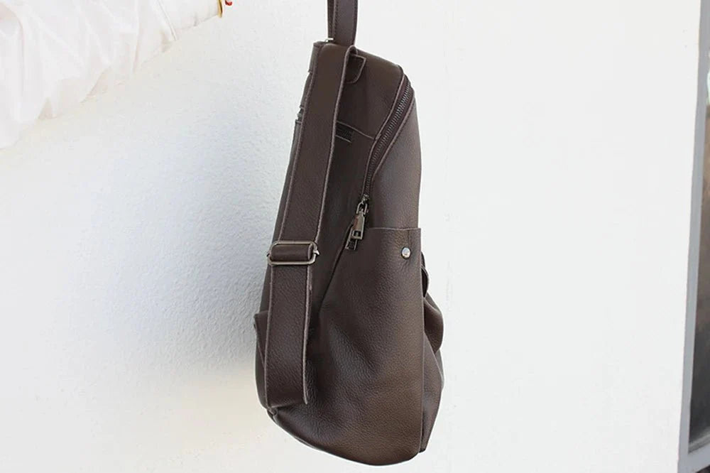 confort sac à dos cuir noir