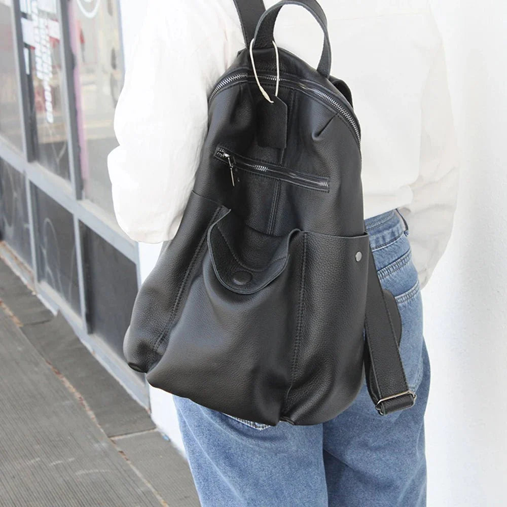 sac à dos souple en cuir