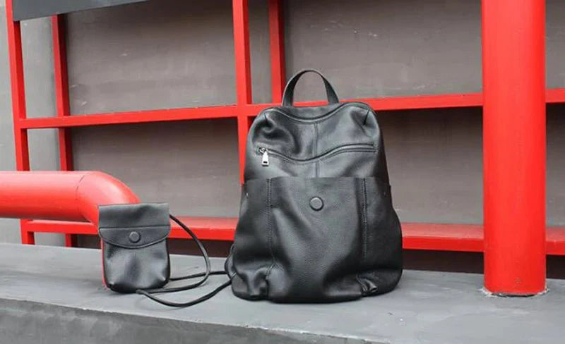 tendance sac noir cuir souple