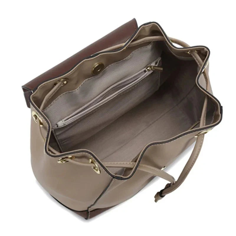 sac cuir bicolore