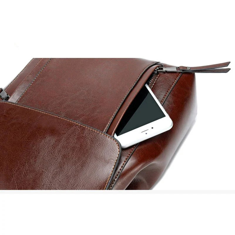 organisé sac à dos cuir