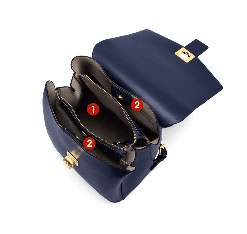 sac structuré cuir