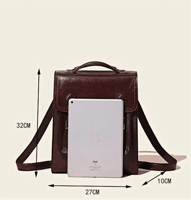 sac en cuir style vintage