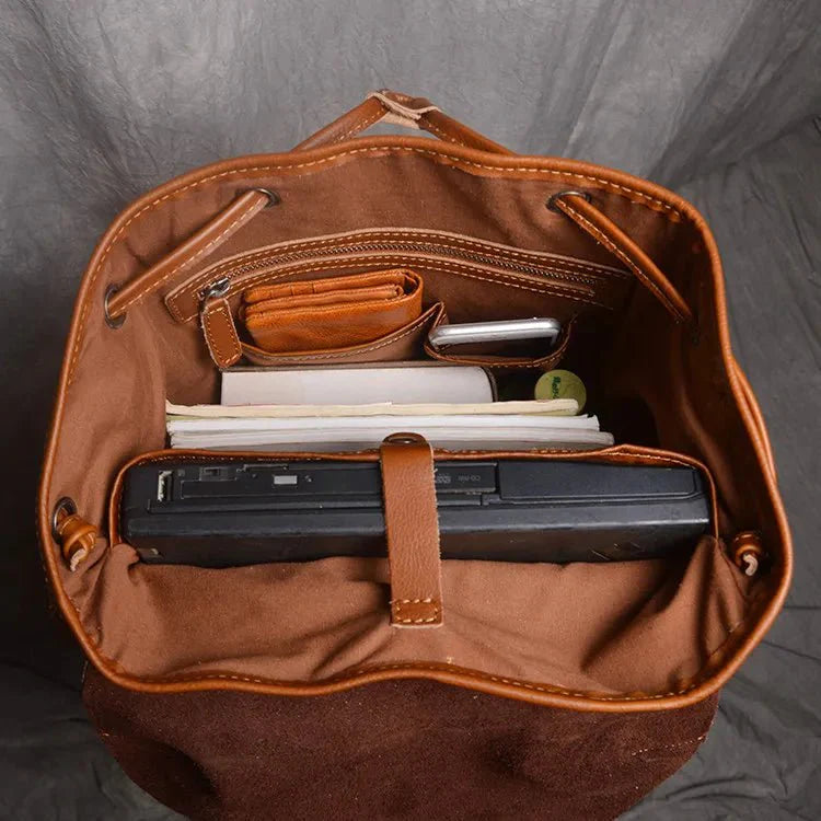 élégant sac à dos en cuir