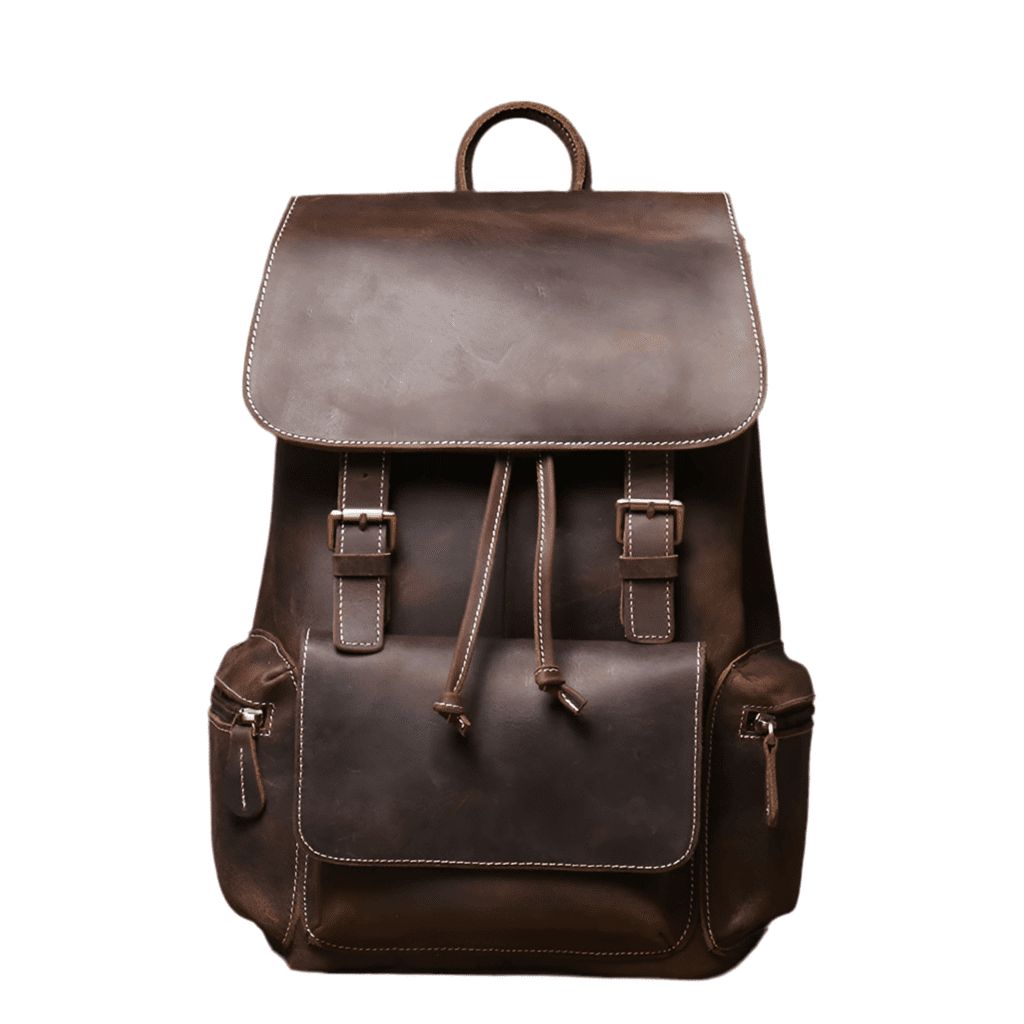 sac à dos cuir patiné