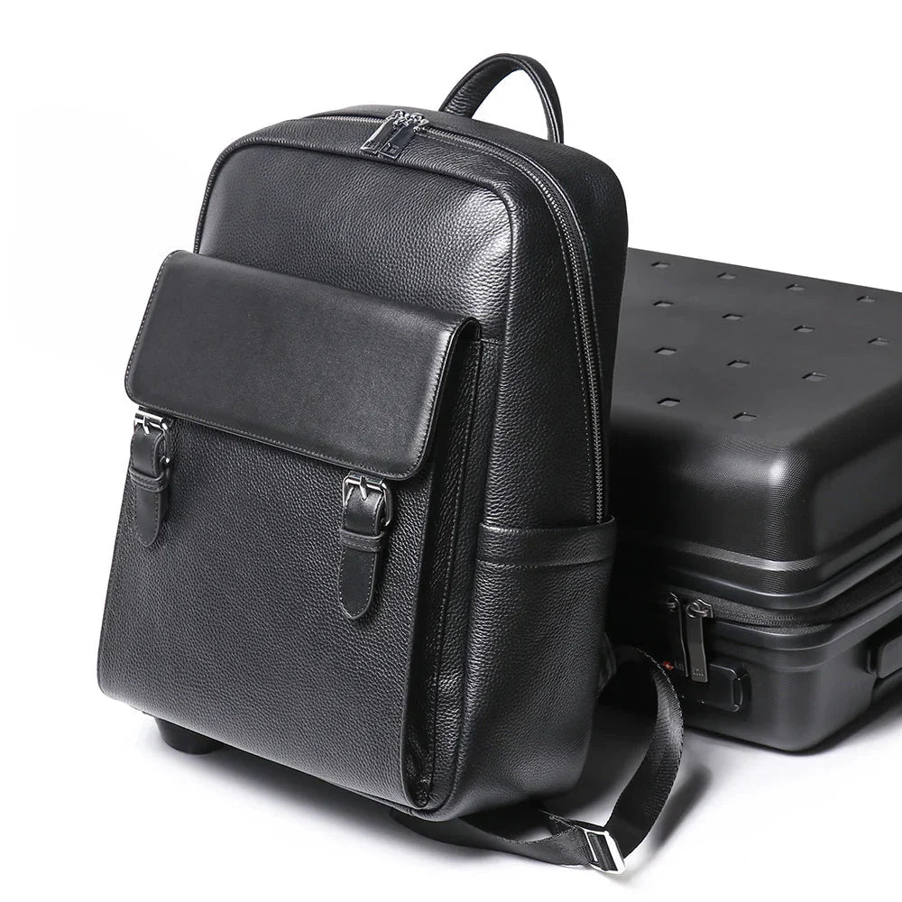 sac cuir noir élégant