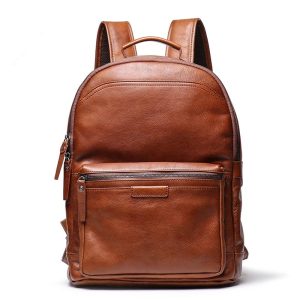 sac à dos cuir marron