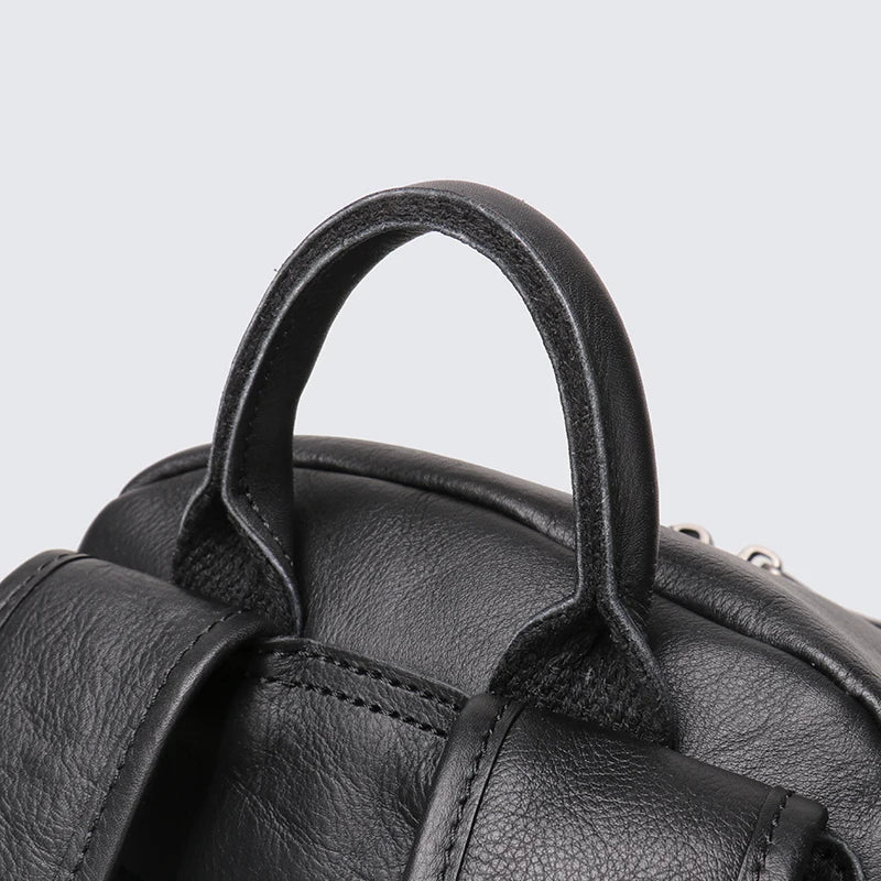 sac cuir noir minimaliste