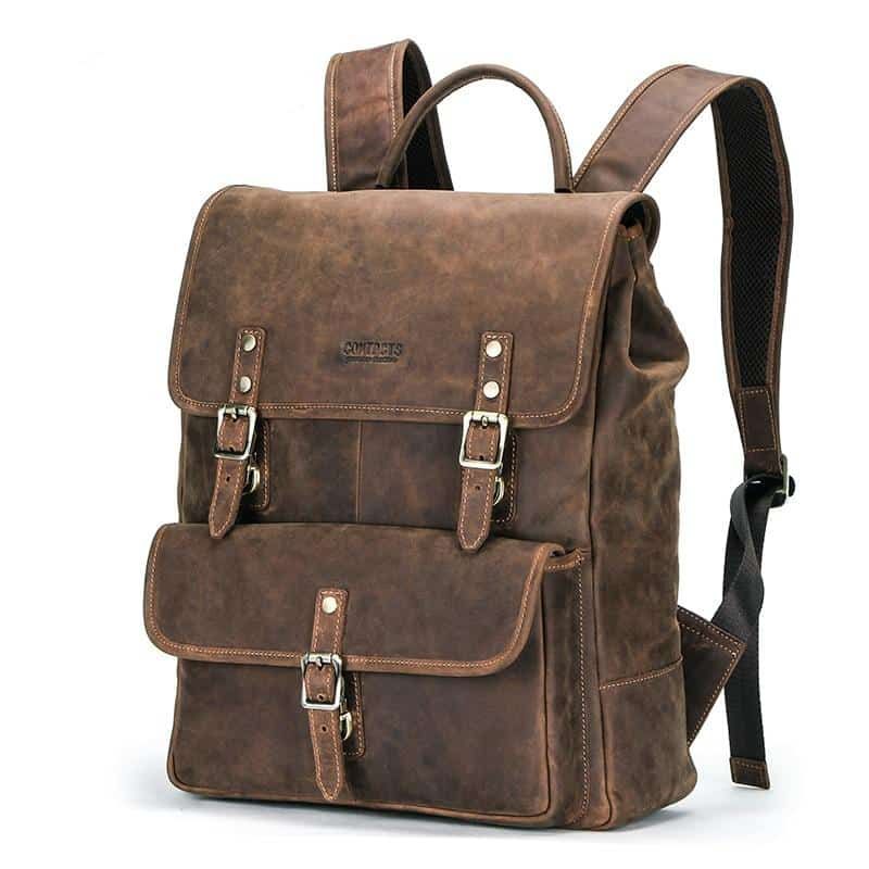 sac à dos cuir vintage