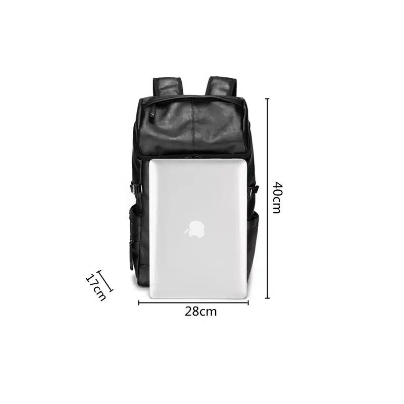 sac simili cuir noir