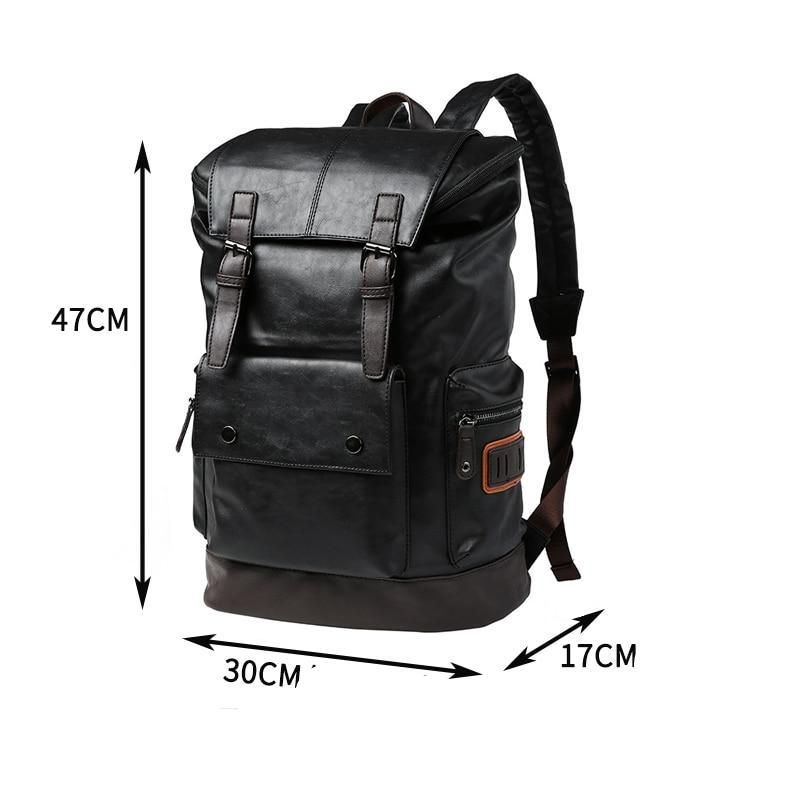 sac à dos noir similicuir