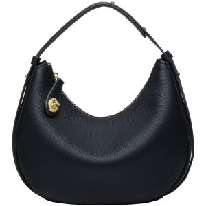 sac cuir grainé demi-lune