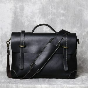 sac cuir professionnel noir