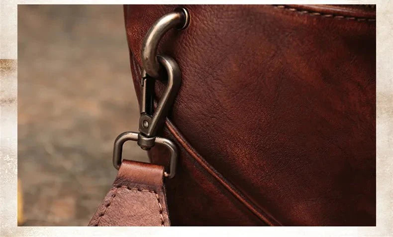 bandoulière vintage cuir