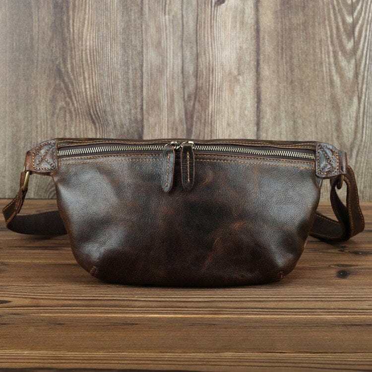 élégance masculine sac cuir