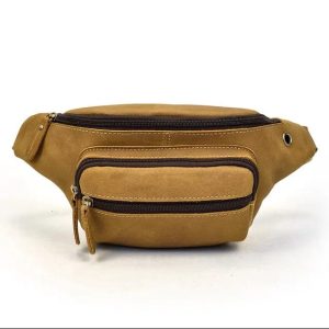 banane en cuir marron