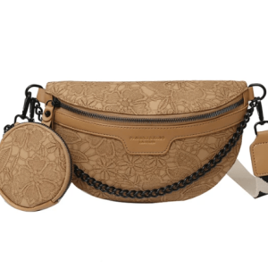 sac banane beige floral