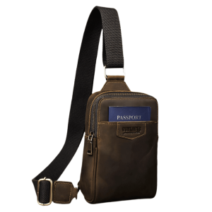 sac bandoulière cuir marron