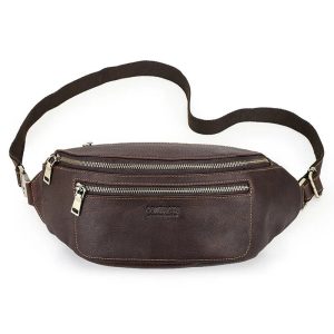 sac banane marron foncé