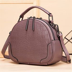 sac cuir croco compact