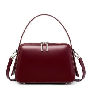 sac bordeaux rigide