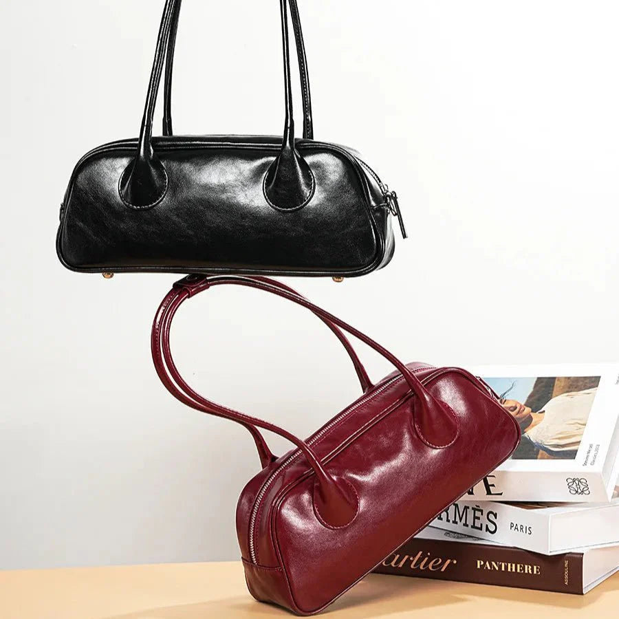 silhouette longue cuir
