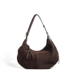 Sac Cuir Hobo Marron