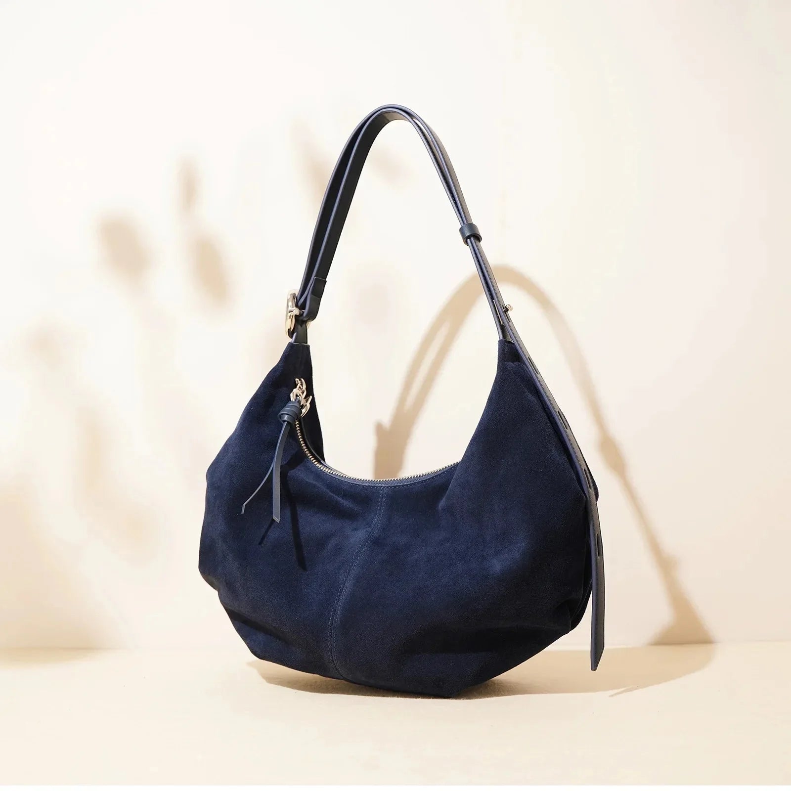 Hobo Pratique Marron Cuir