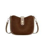 Sac Cuir Bandoulière Vintage Fermeture Dorée
