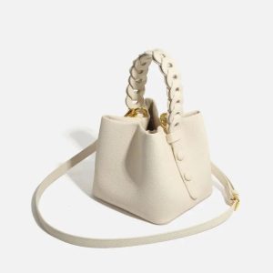 mini sac poignée tressée