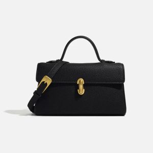 sac à main noir bandoulière