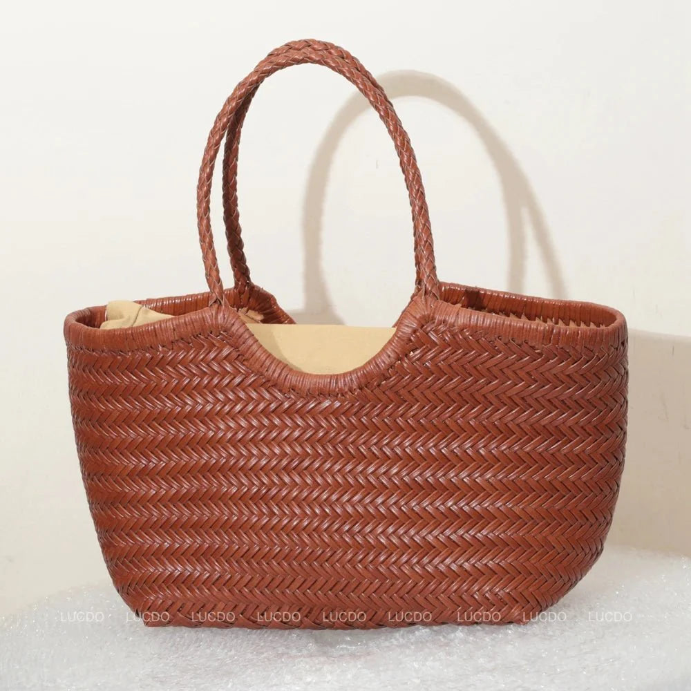 cabas avec motif tressé