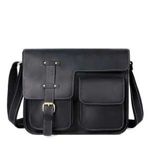 Sac Cuir Bandoulière Noir