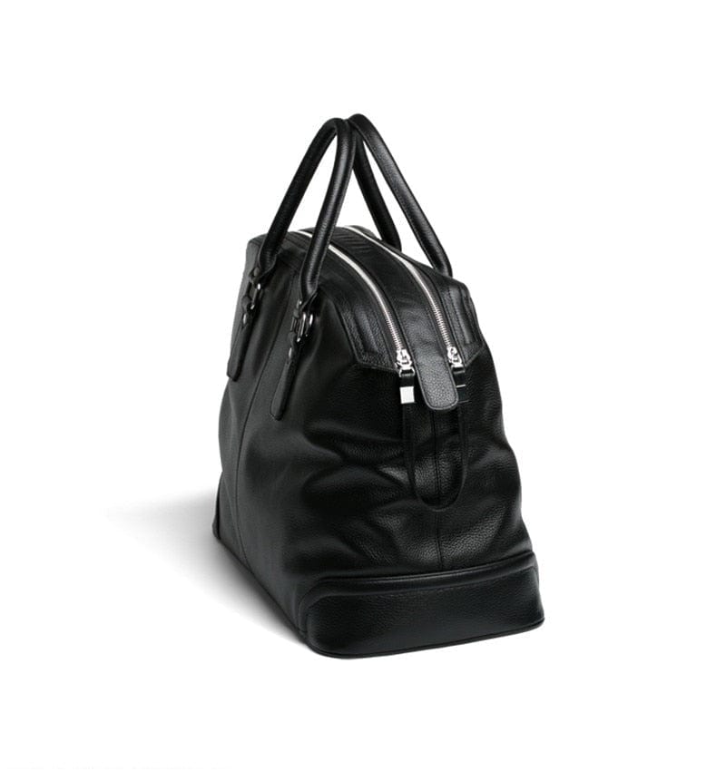 sac de voyage chic noir grainé