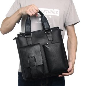 sac de voyage cuir homme noir