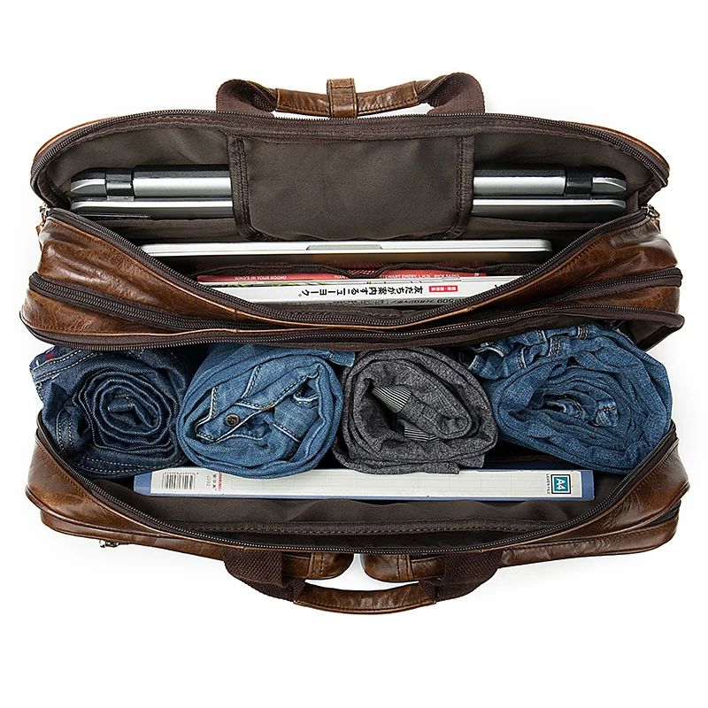 bagage en cuir véritable